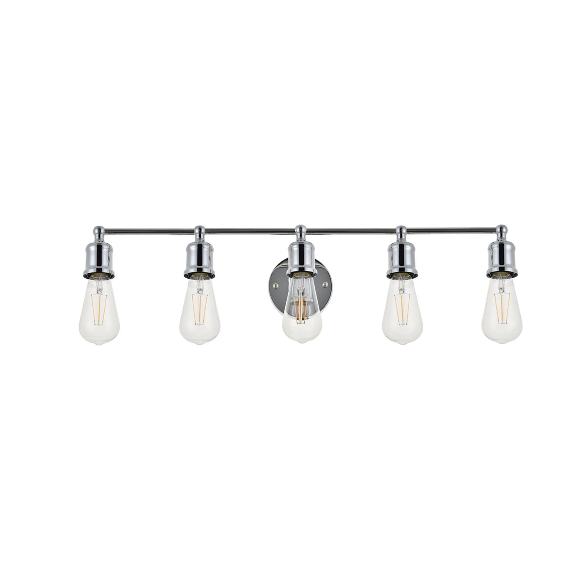 Living District Indoor Modern Home Decorative Bright Ceiling Serif 5 Light Chrome Wall Sconce