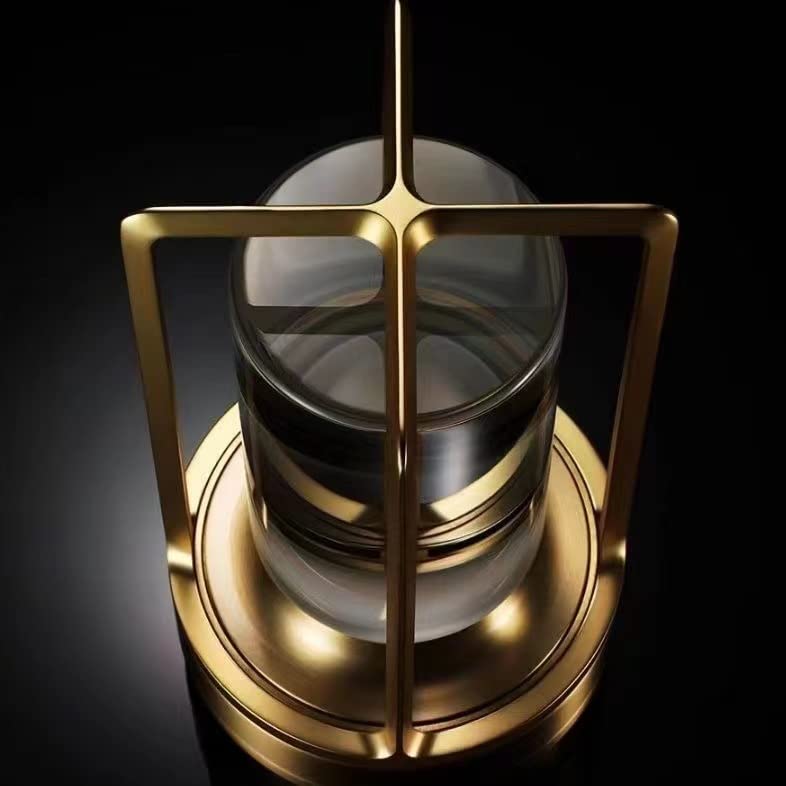 Hapygi Gold Portable Metal Table Lamp, Rechargeable Led, 3-Colour Dimming For Indoor/Outdoor Use