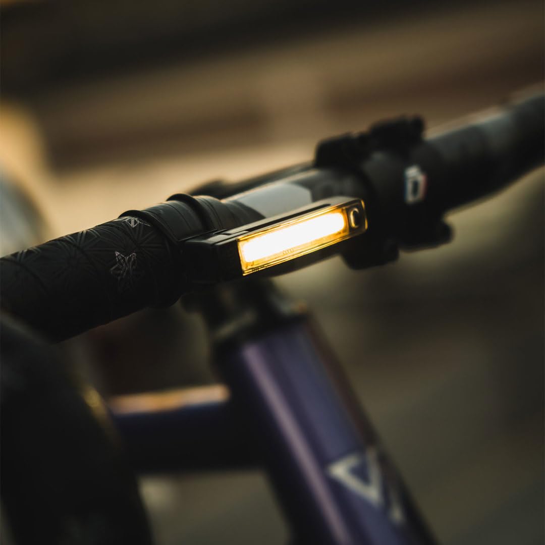 KNOG Plus Bike Light Twinpack - Super Bright LED Headlight & Taillight Set, USB Rechargeable, IP66 Waterproof, Black, One Size, Model 12144