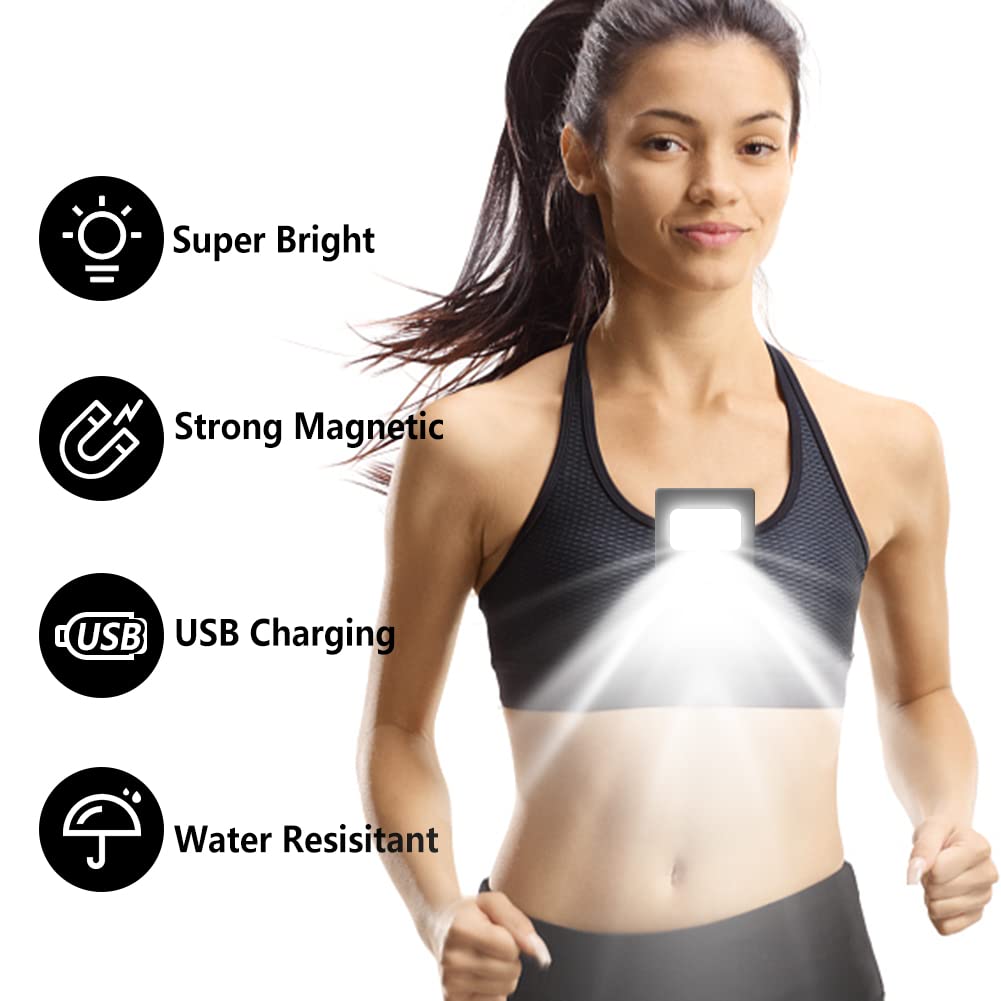 Goando Running Lights 2 Pack Safety Jogging Led Light For Runners And Joggers High Visibility Reflective Running Gear With Usb C