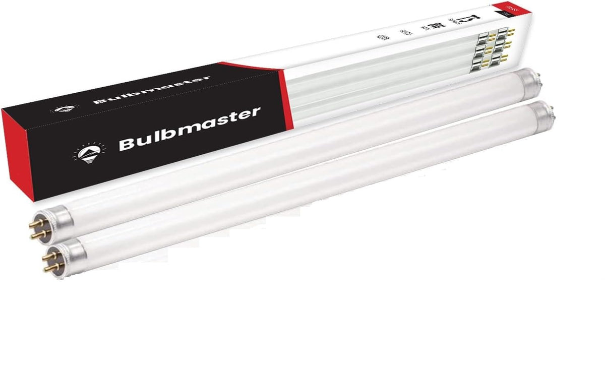 Bulbmaster F8T5/Ww 8 Watts 3000K Fluorescent Tube Bi Pin Light Bulbs Warm White 12    Linear T5 380 Lumens 120 Volts -Under The
