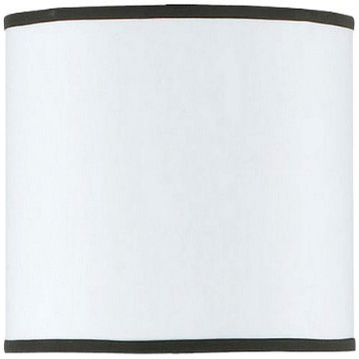 Cal Lighting SH-7116 10-1/2-Inch Side Drum Hardback Fabric Shade with Trims