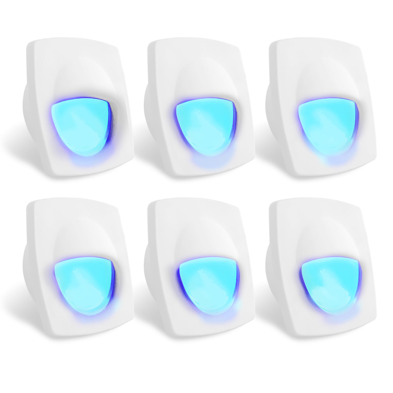 Dream Lighting 12 Volt Ip65 Blue Led Step Lights Low Voltage For Boats Truck Cars White Shell Pack Of 6