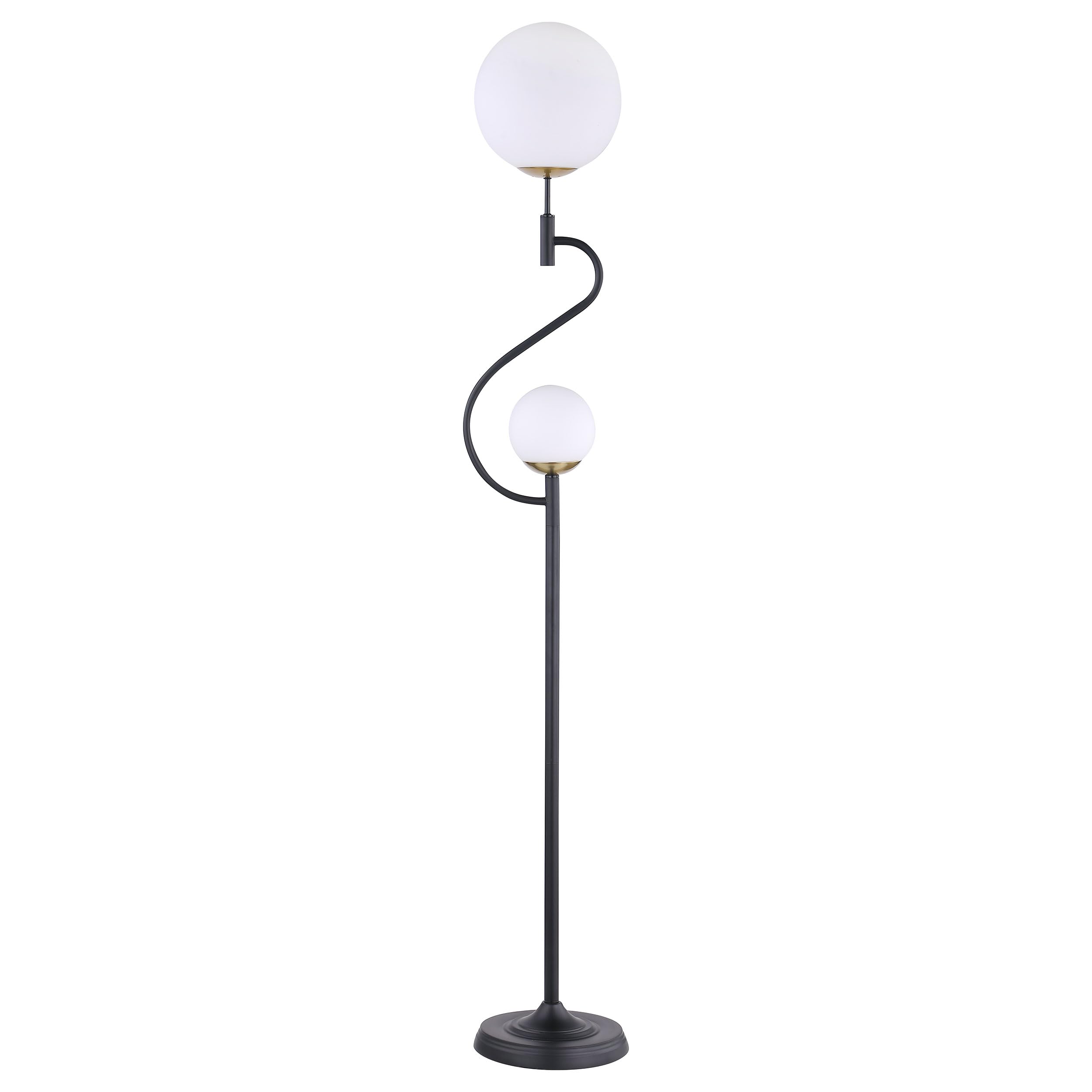 Coaster Home Furnishings Dacki 69-Inch Dual Spherical Bulb Metal Floor Lamp Black