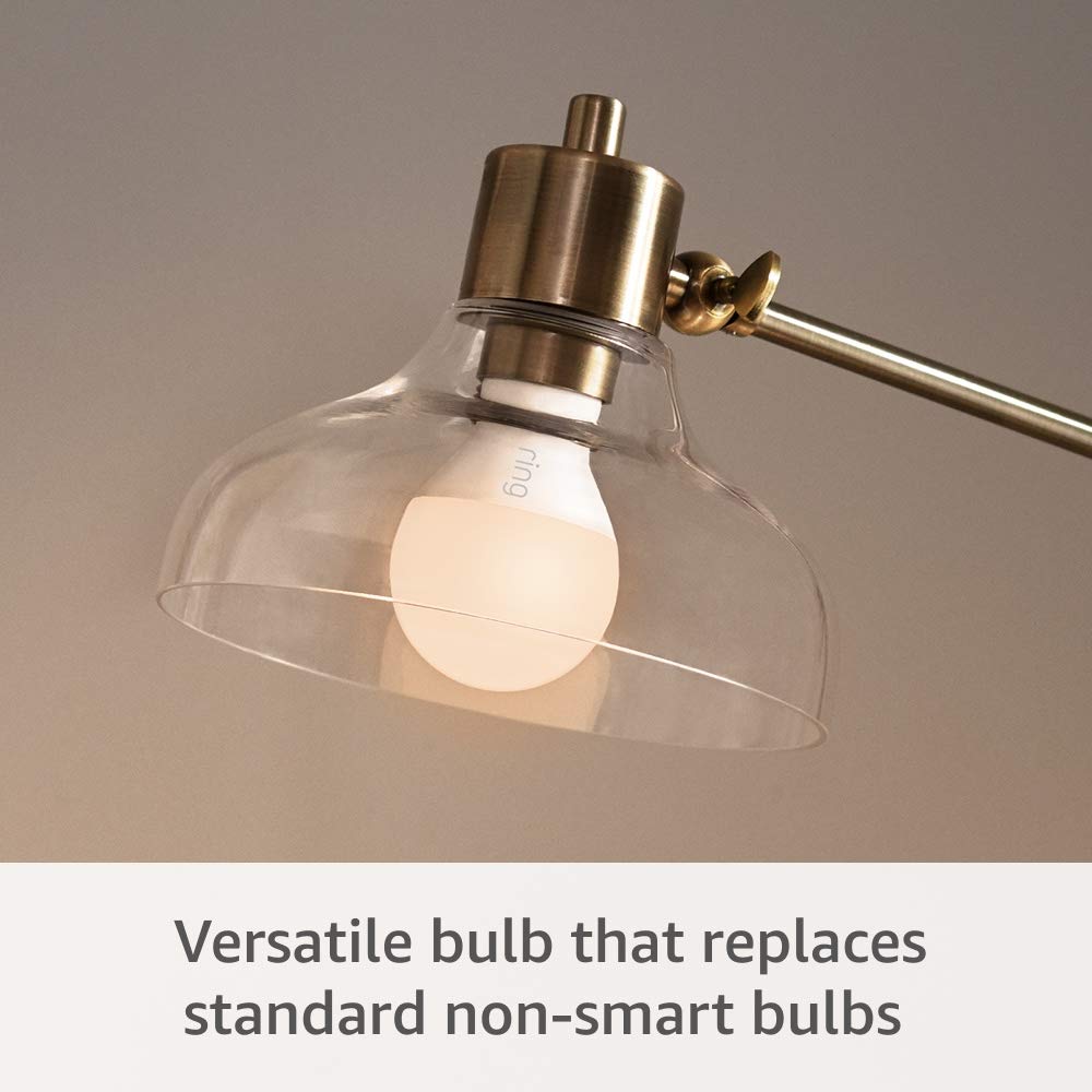 Ring A19 Smart LED Bulb - White, Model 53-023640, Requires Bridge for Smart Features