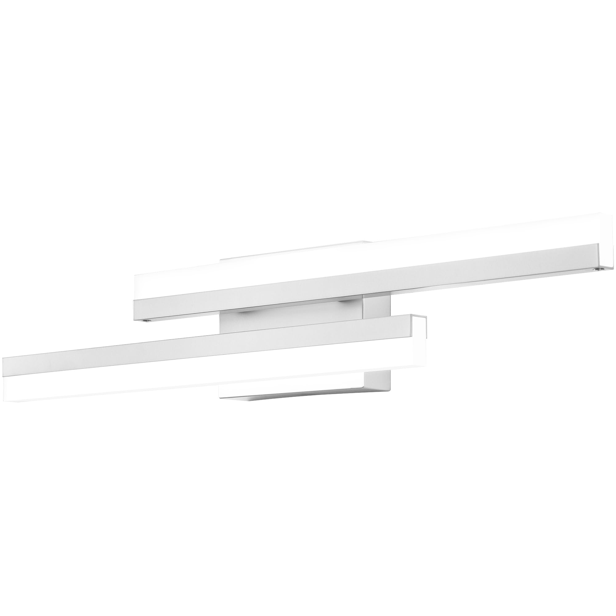 PRESDE 24 Inch LED Vanity Light Silver Bathroom Light Fixtures Over Mirror Modern Bath Wall Lighting Bar Dimmable