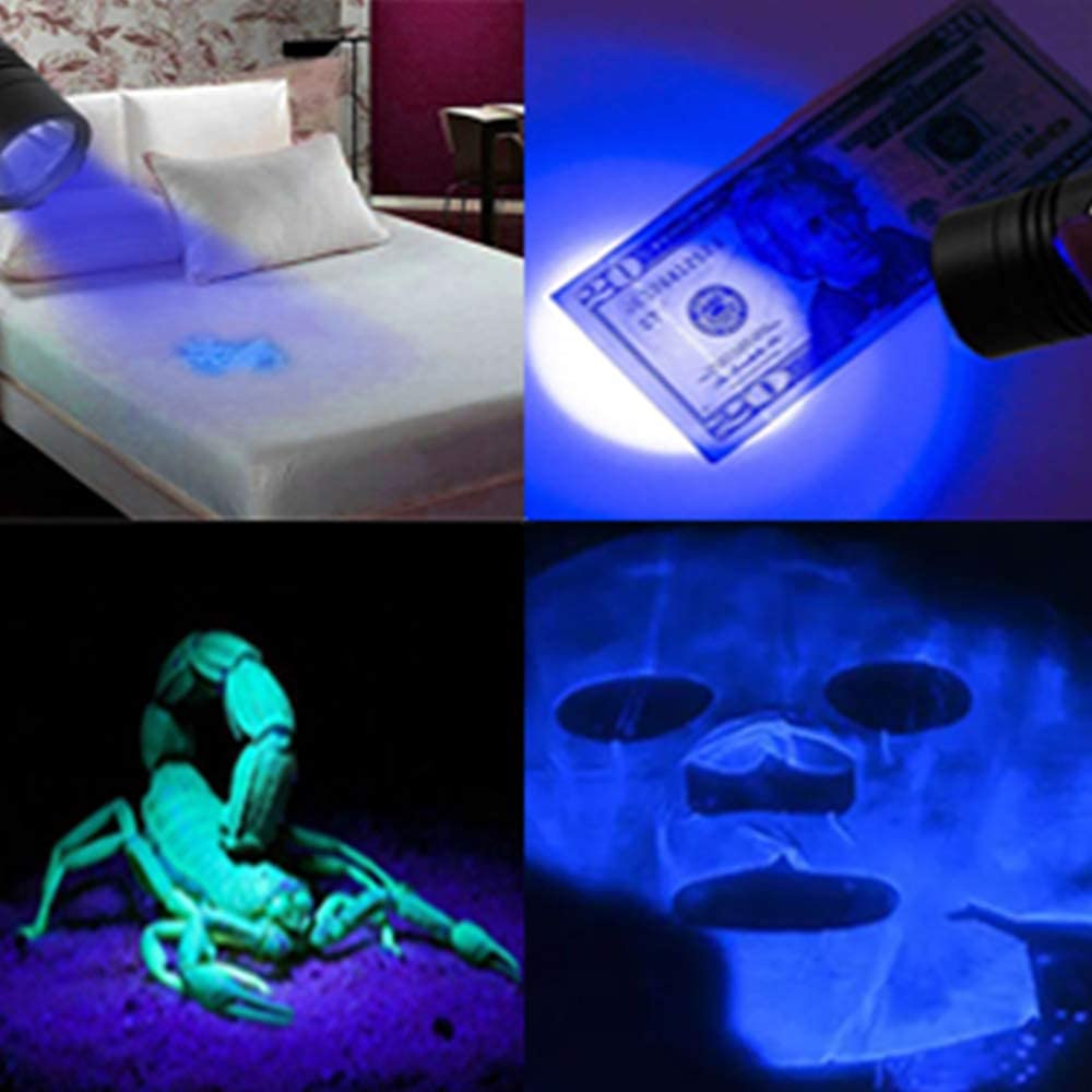 Blacklight Flashlights, 3 In-1 Rechargeable Flashlights, Uv Light Magnetic Led Flashlight High Lumens, 7 Mode Emergencies Campin