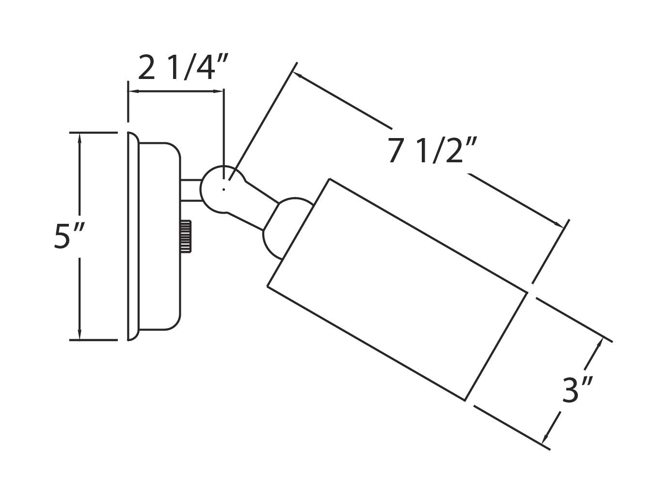 Nicor Lighting 50W White Single Cylinder Adjustable Security Flood Light (11512)