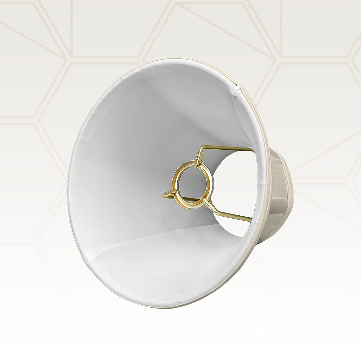 Royal Designs, Inc. True Bell Lamp Shade, Uno Table Lamp Fitter, Beige, 4" X 8" X 7.25, Bs-704Ut-8Bg