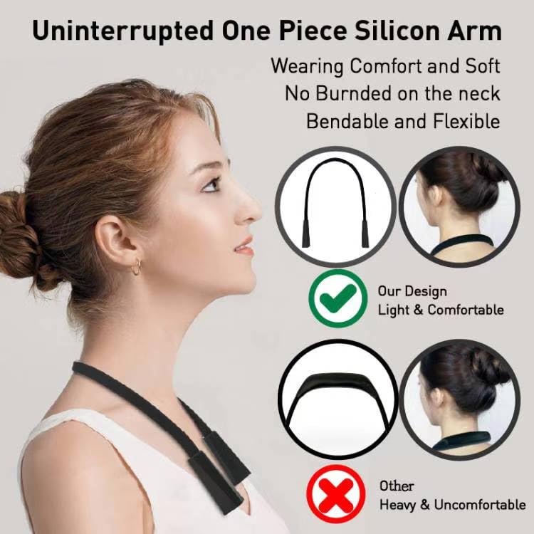 Radixium Led Neck Reading Rechargeable Light, Multi-Function Book Light For Reading In Bed And Camping, 4 Brightness Levels, Ben