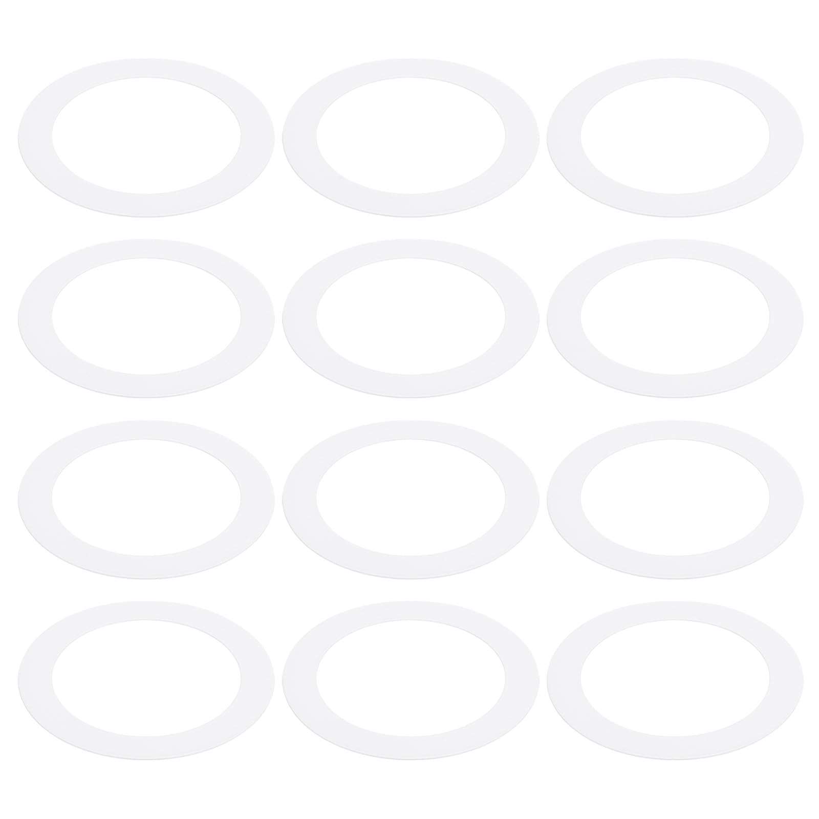 PATIKIL Goof Rings Inner Diameter 2.99, Outer Diameter 4.72, 12 Pcs Metal Goof Rings Cover Recessed Light Trim for Ceiling Wall 