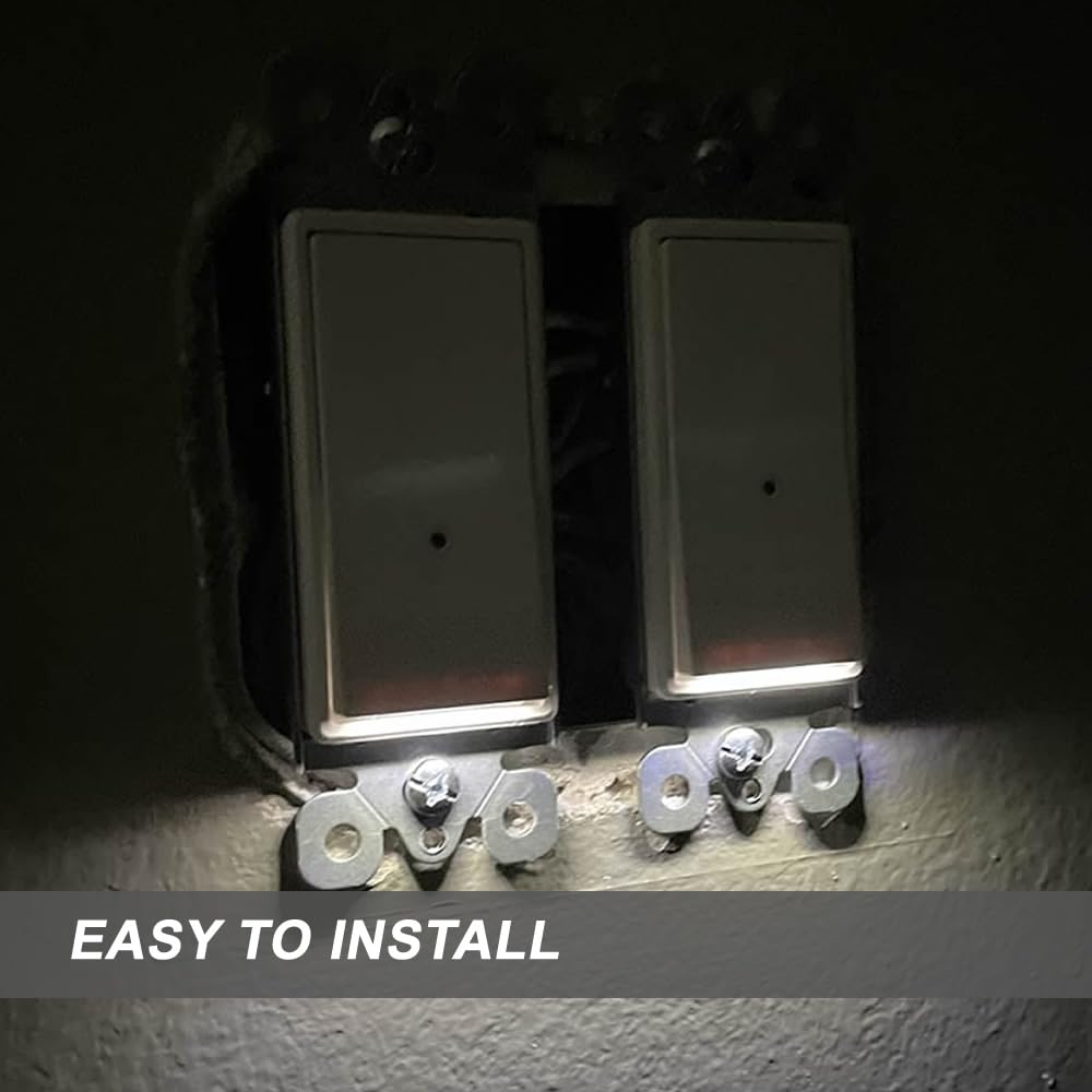 10Pack Sozulamp Wall Switch With Night Light - Combination Nightlight And Single Pole Light Switch