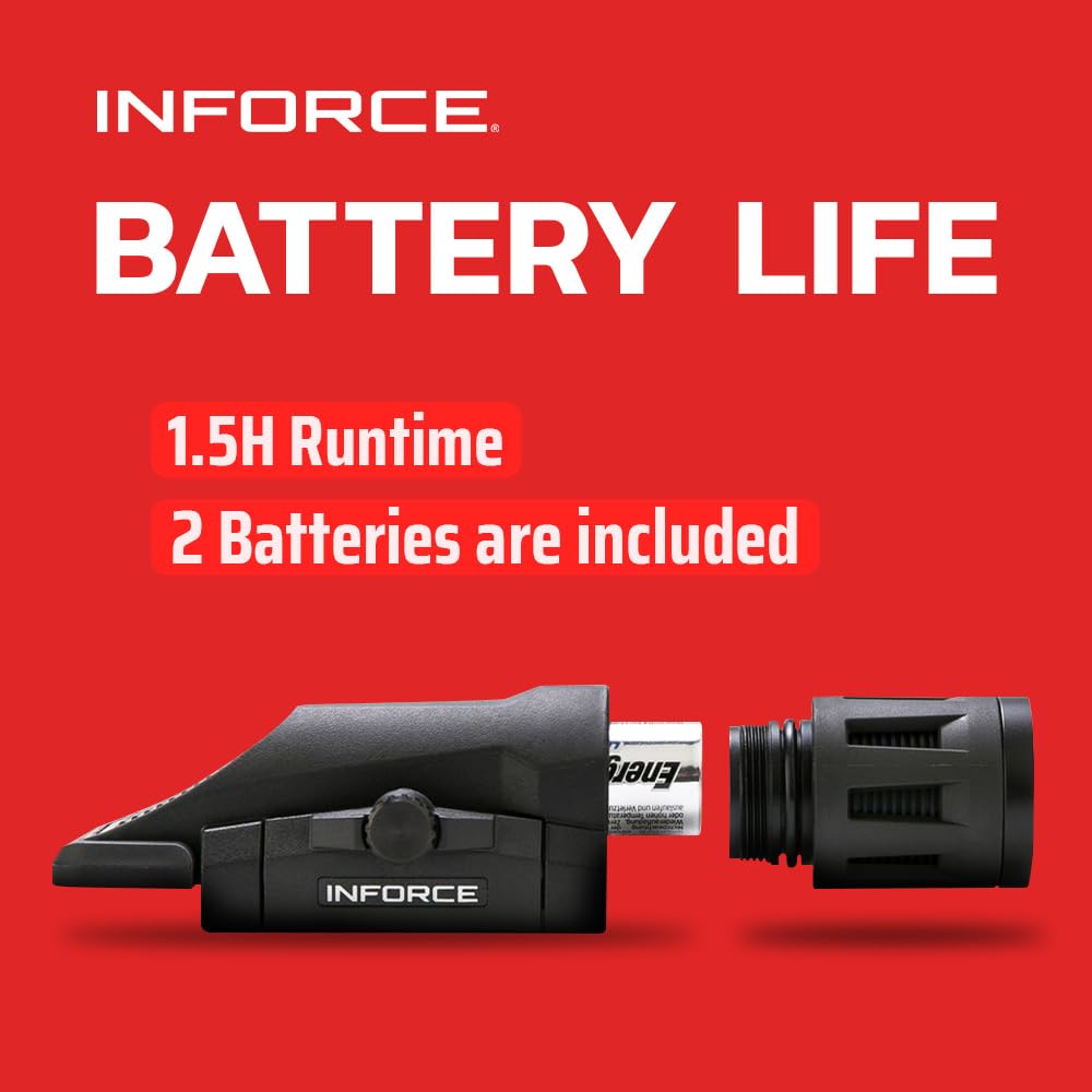 Inforce WML 400 Lumens Gen 2 Weaponlight White Light, (Black)