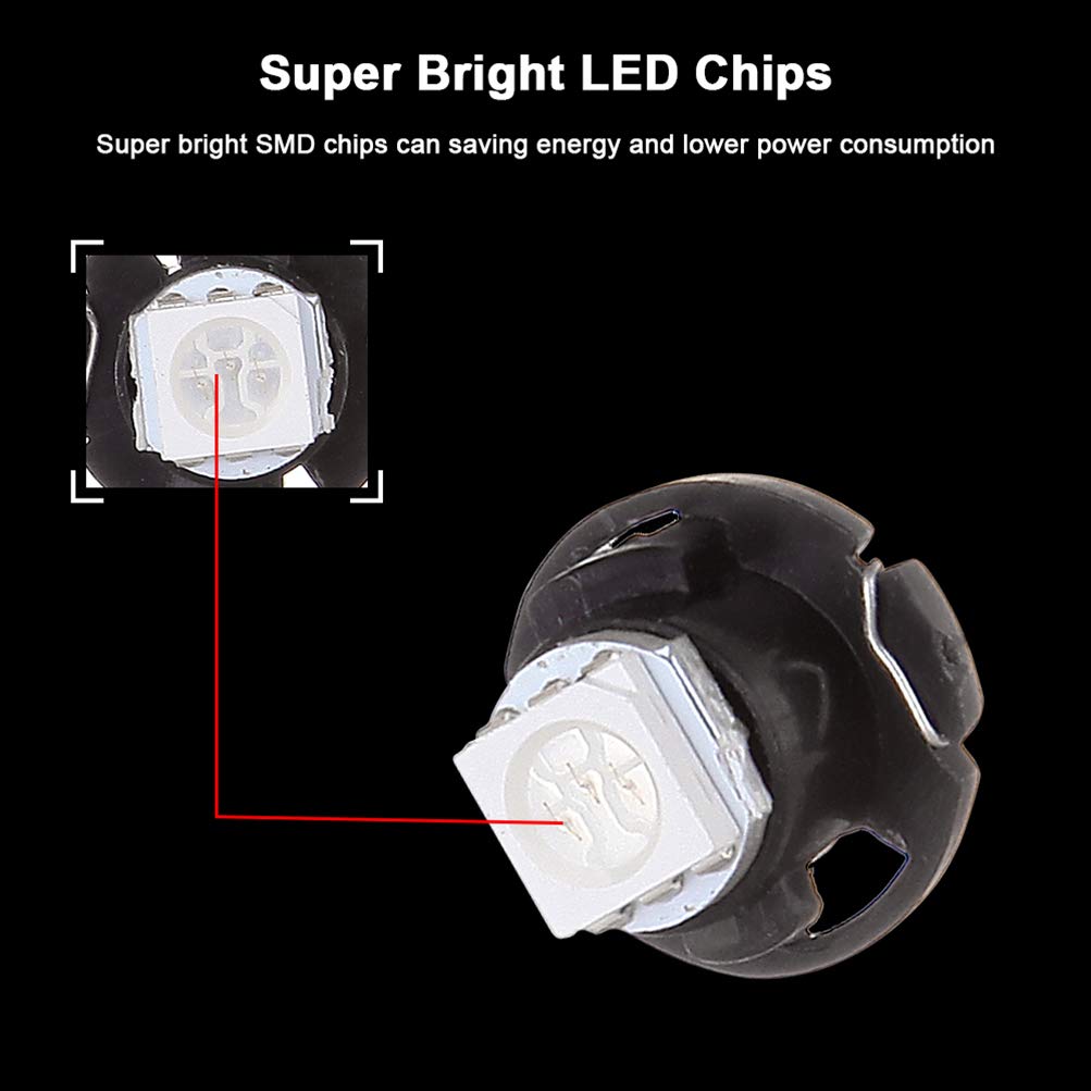 Cciyu T5/T4.7 Neo Wedge Led Light Bulbs Replacement Fit For Dodge Ram 5500 4500 3500 Van 3500 2500 1500 2001-2012, 10 Pack Green