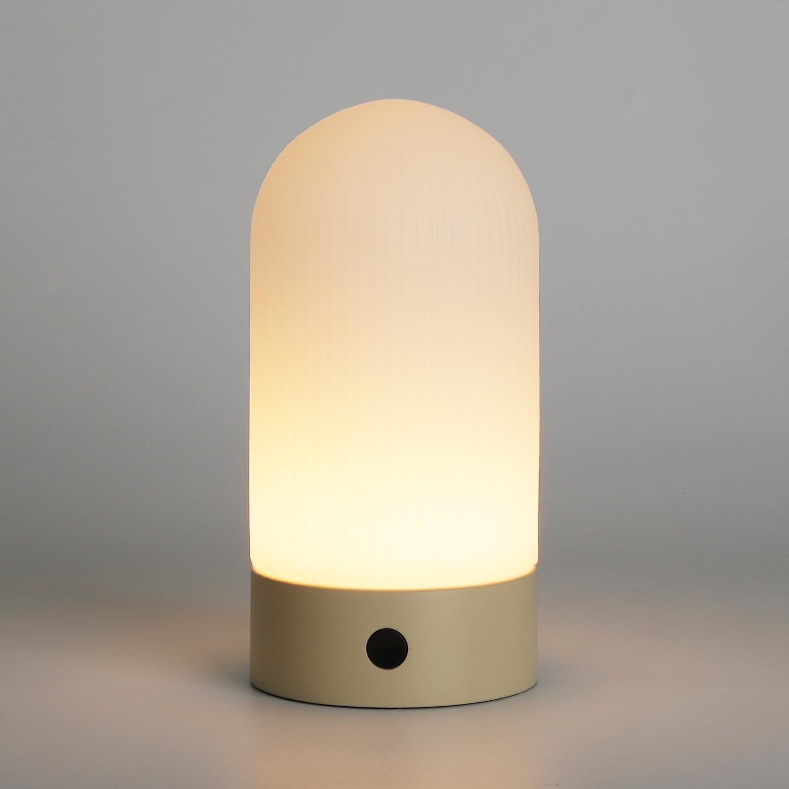 WEILAILUX Battery Operated Shower Lamp, Waterproof Cordless Table Lamp, Rechargeable, Touch Dimmable, Khaki, Model WL-2440