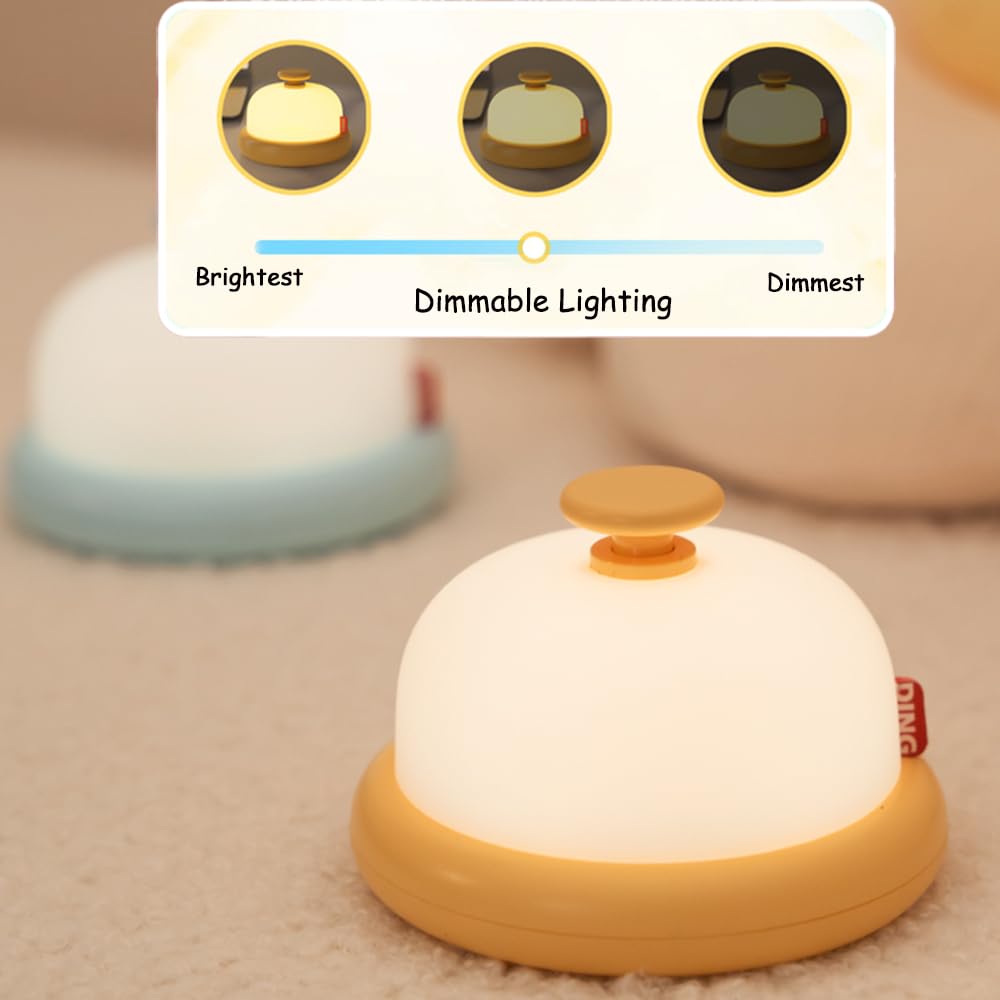 ipalmay Dimmable Night Light, USB Rechargeable, Toddler Bedside Lamp, Stress Relief Toy, Easy Color