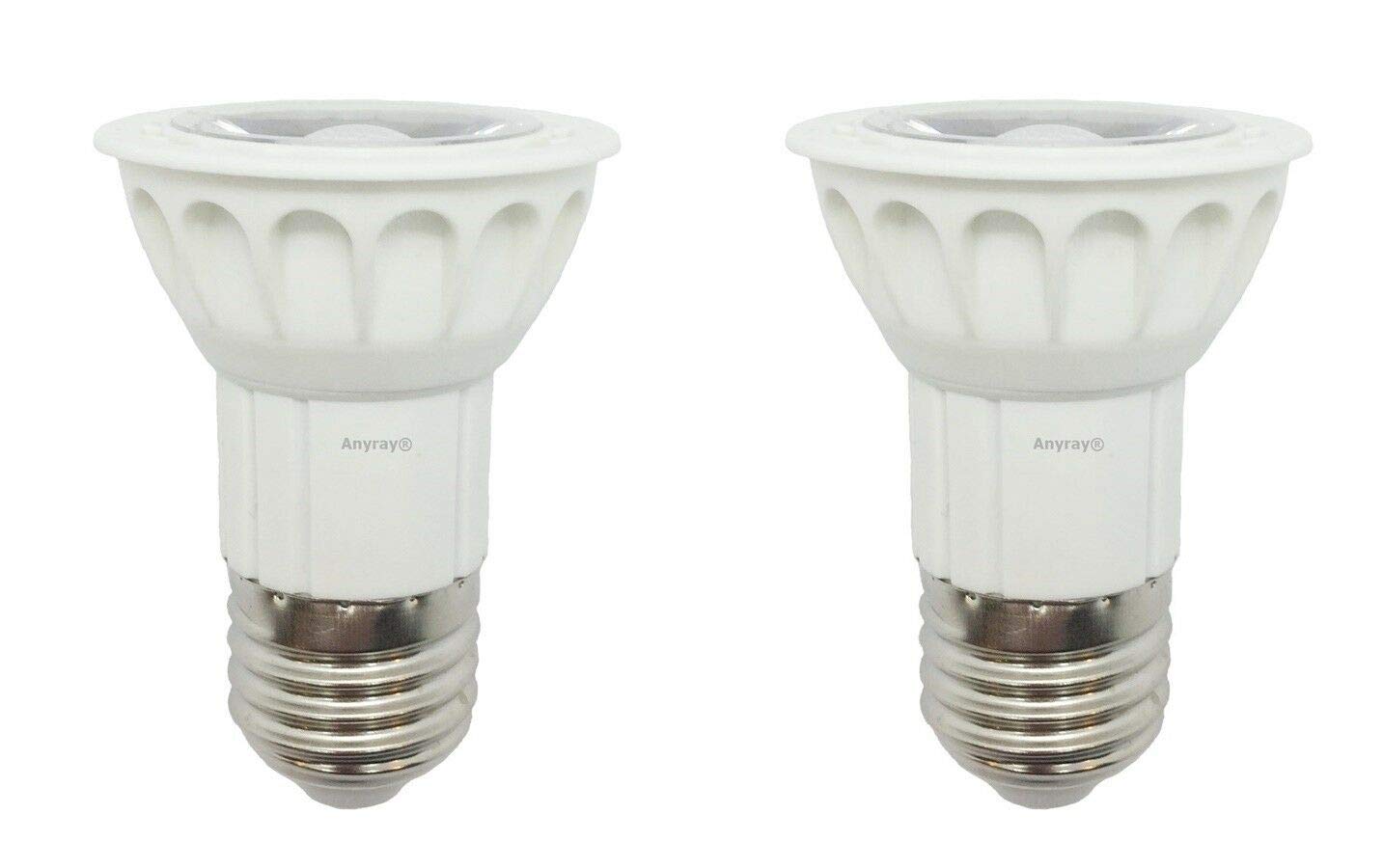 Anyray 2-Led 50-Watt Replacement Bulb For Kitchen Range Hood Bulb European Hoods Standard 5W=50W E27 Base (2-Bulbs)