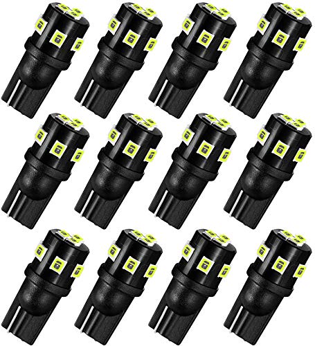 Auxlight T10 921 194 168 912 Led Bulbs Ice Blue 12-Pack, Super Bright 12 Volt Led Replacement For Rv Camper Trailer Boat Trunk I