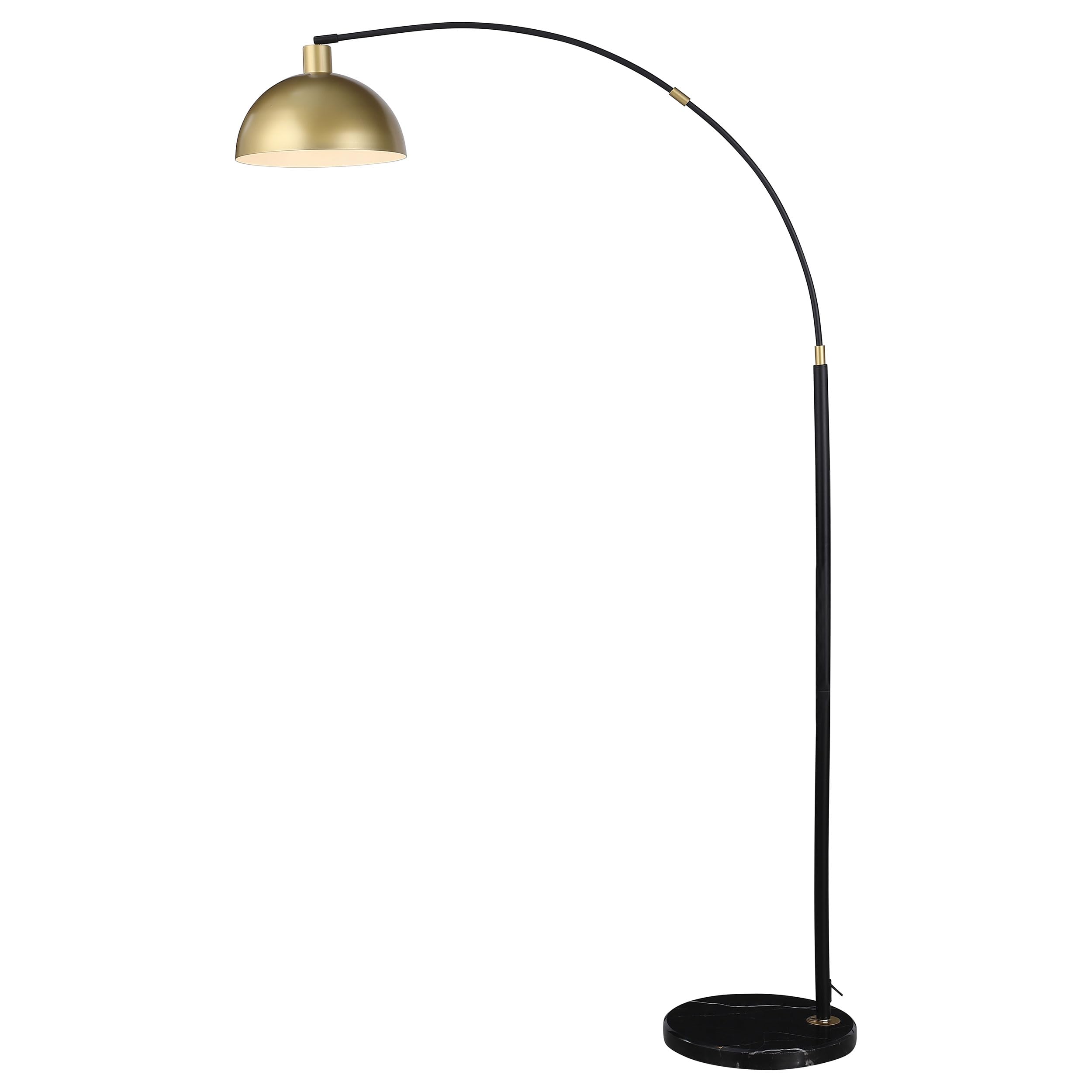 Coaster Home Furnishings Gloria 74-Inch Arched Dome Shade Metal Floor Lamp Black