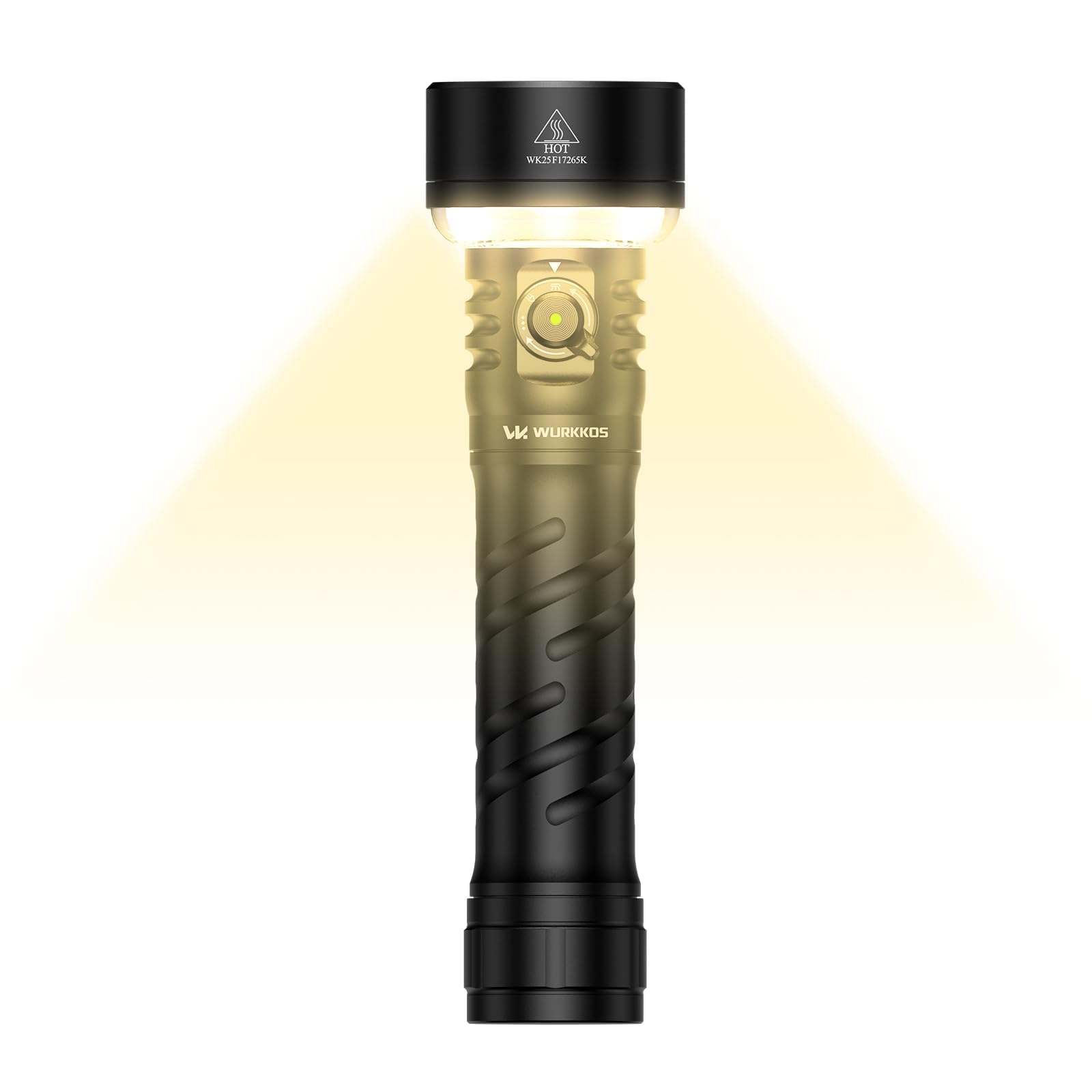 Wurkkos TS27 Rechargeable High Lumen Flashlights, 3200LM 2772Feet Long Range Super Bright Flashlight,Bidirectional Lighting 300-