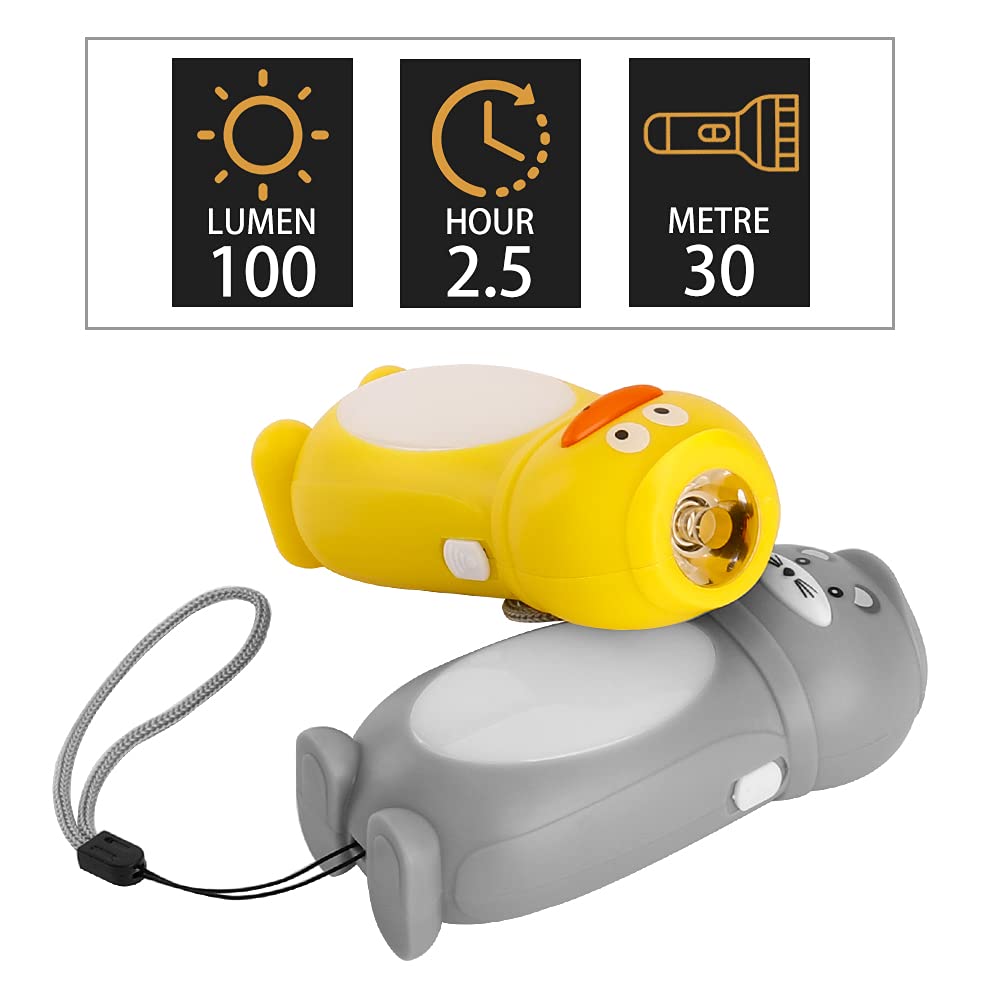 Kunhe 4 Pack Animal Flashlights Stocking Stuffers Kids Small Mini Led Flashlight Camping Essentials For Kids Toddlers Lantern Cu