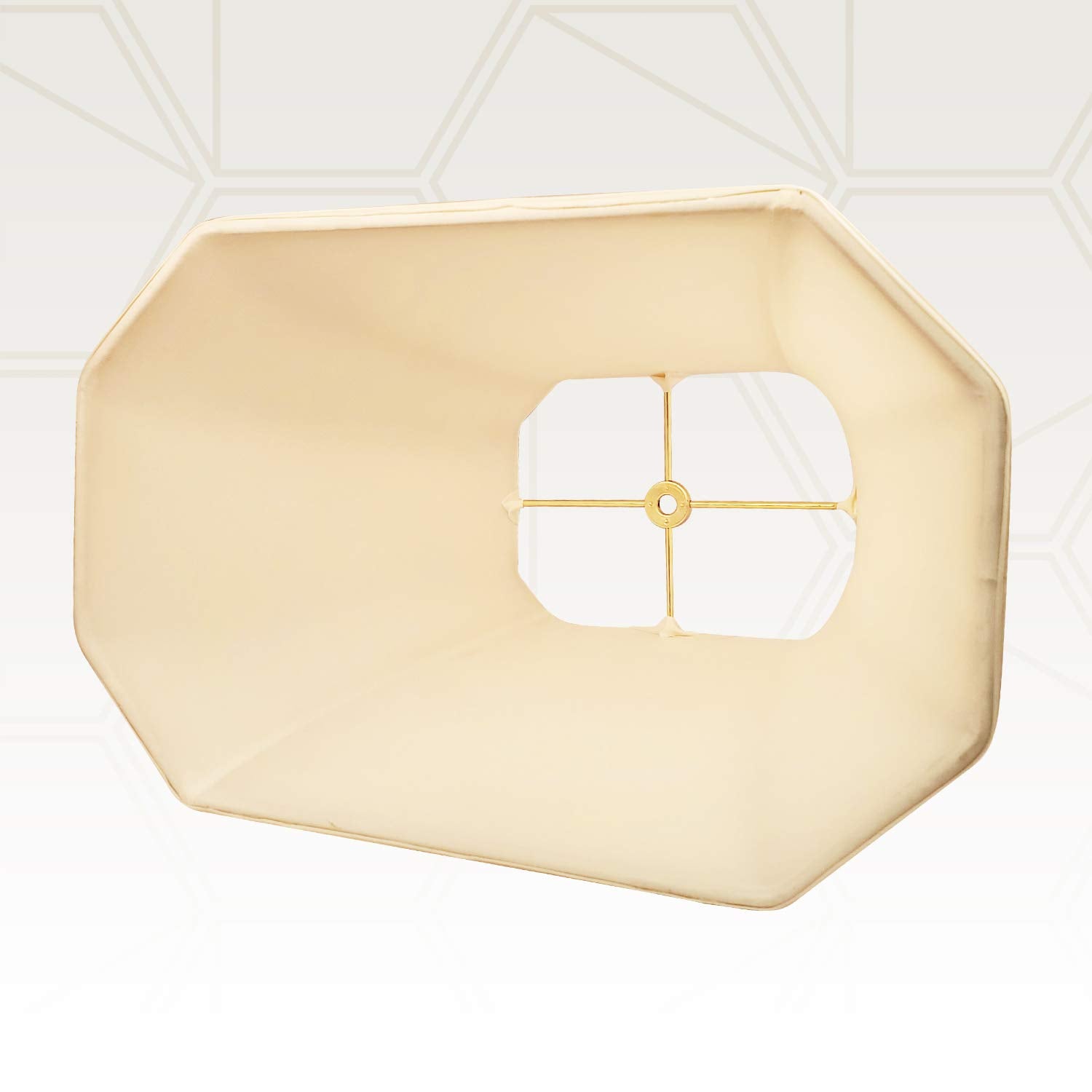 Royal Designs, Inc. Rectangle Lamp Shade, Linen White, 10 x 18 x 13.25, Model BSO-710-18LNWH