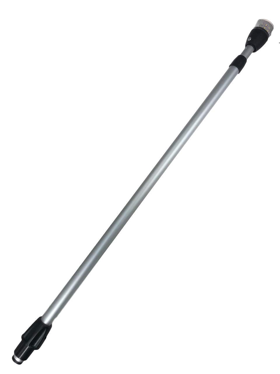 Pactrade Marine LED Boat Navigation Light - 28-43 Inch Telescoping White All-Round/Stern Pole for Pontoon, Yacht, Kayak