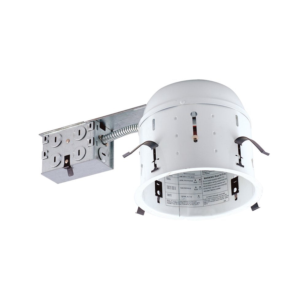 Jesco Lighting Rs6000Sr 6" Non-Ic Shallow Housing For Remodelling, Silver Finish