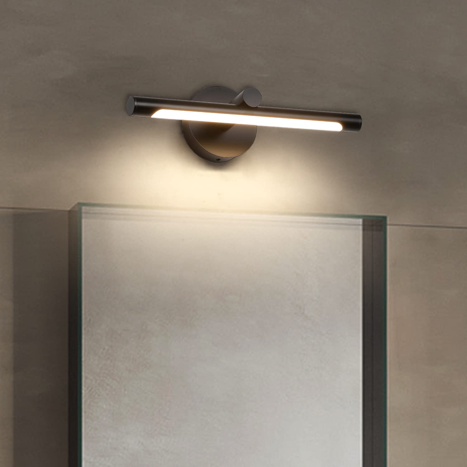 Jusheng Black Picture Light Hardwired 16.54'' Inch, Modern Picture Lights For Paintings Led Wall Art Light Gallery Display Light Artwork Lighting 7W 3000K Warm White