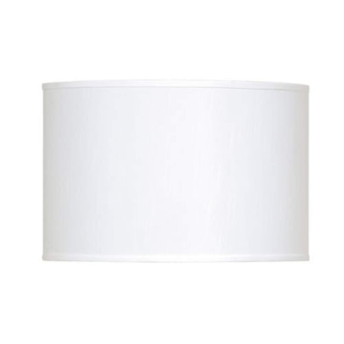 Cal Lighting SH-1205 Transitional Shade from Drum Collection in White Finish, 16.00 inches