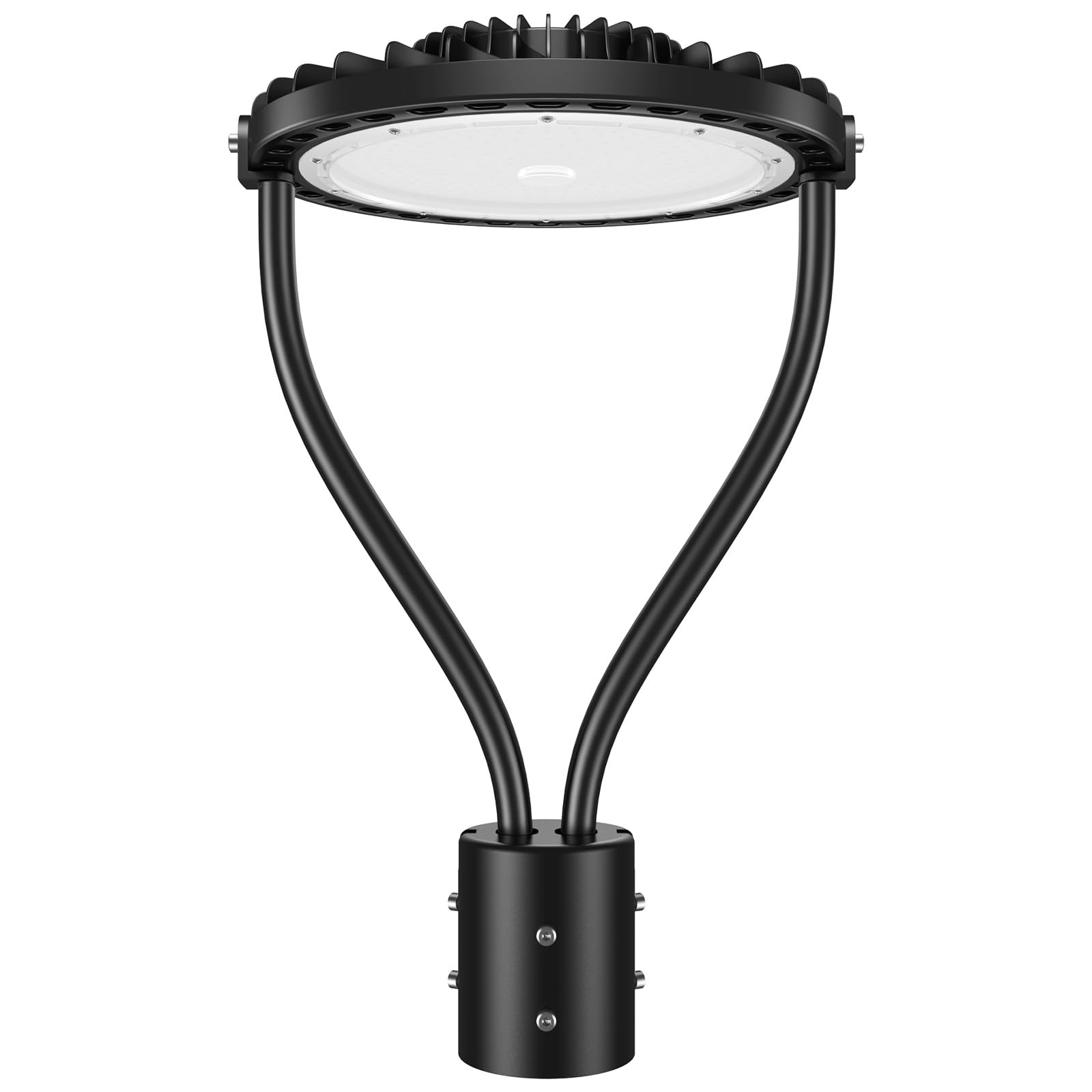 LED Post Top Light 150W, LED Circular Area Light 21000Lm 5000K LED Parking Lot Light, Outdoor Pole Lights Fixture for Garden Yar