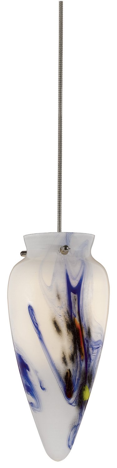 Cal Lighting Pendant Light, Brushed Steel, Metal, 3.13 x 3.13 x 6.75 inches, Model CALUP-961/6-BS, Contemporary Modern Design