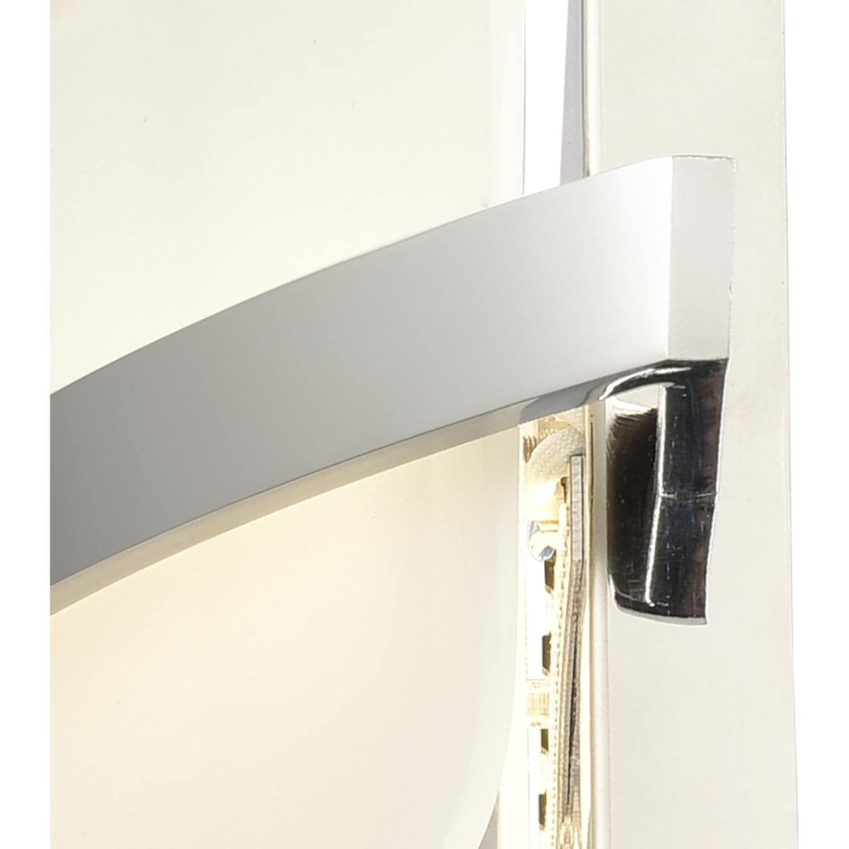 Elk Home Curvato 1-Light Vanity Light, Polished Chrome, Opal Etched Glass, Modern Style