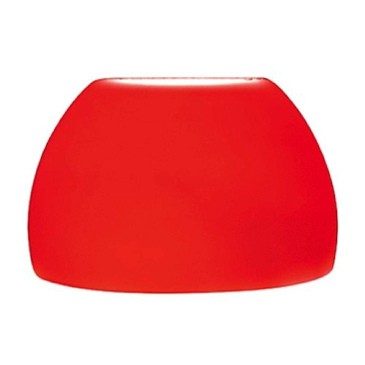 Jesco Lighting QASA101RD Dome Glass Shade, 2.75in Diameter x 1.75in Height, Solid Red Finish, Glass Material