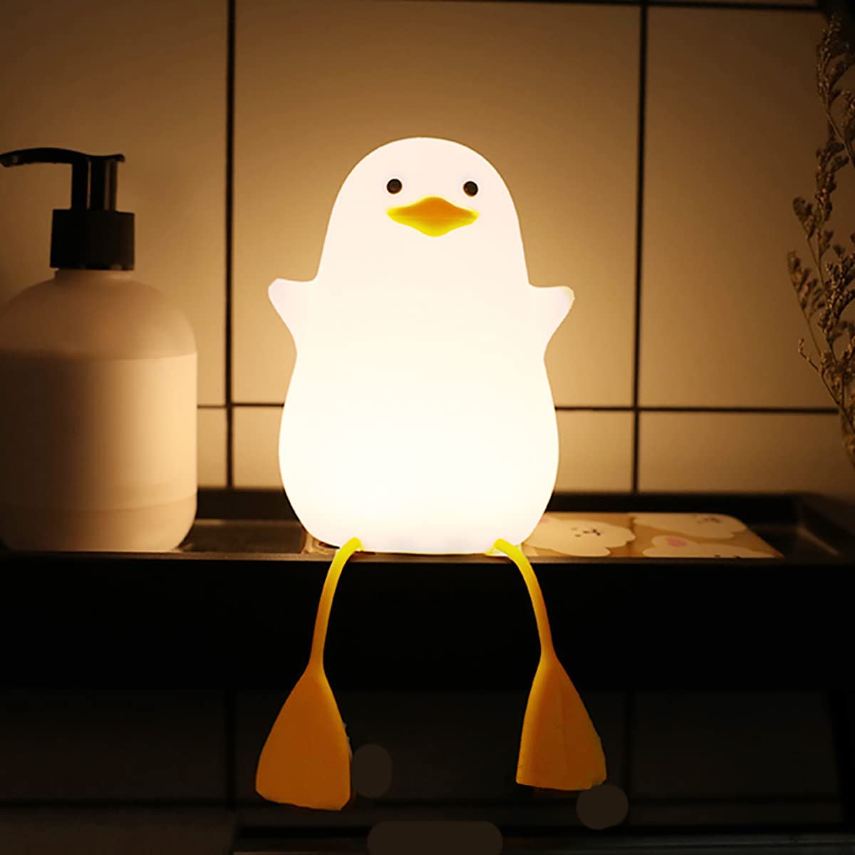 LEDHOLYT Kids Night Light - Silicone Seagull Lamp for Nursery, Baby & Toddler, Cute Bedroom Decor, Gift for Boys & Girls