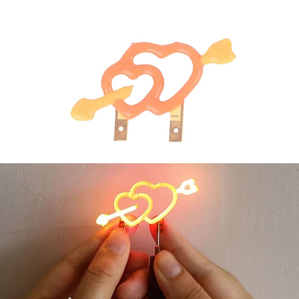Kopida 3V Led Cob Filament Edison Bulb Filament Led Bead Diodes Light Accessories Lamp Parts, Butterfly Shape Filament Dc3V Cob