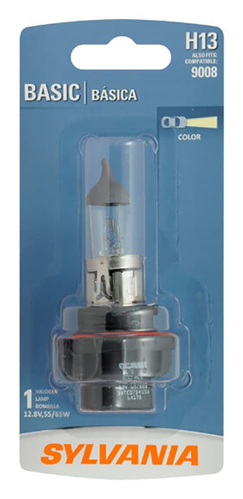 Sylvania - H13 Basic - High Performance Halogen Bulb, 33783 (1 Pack)