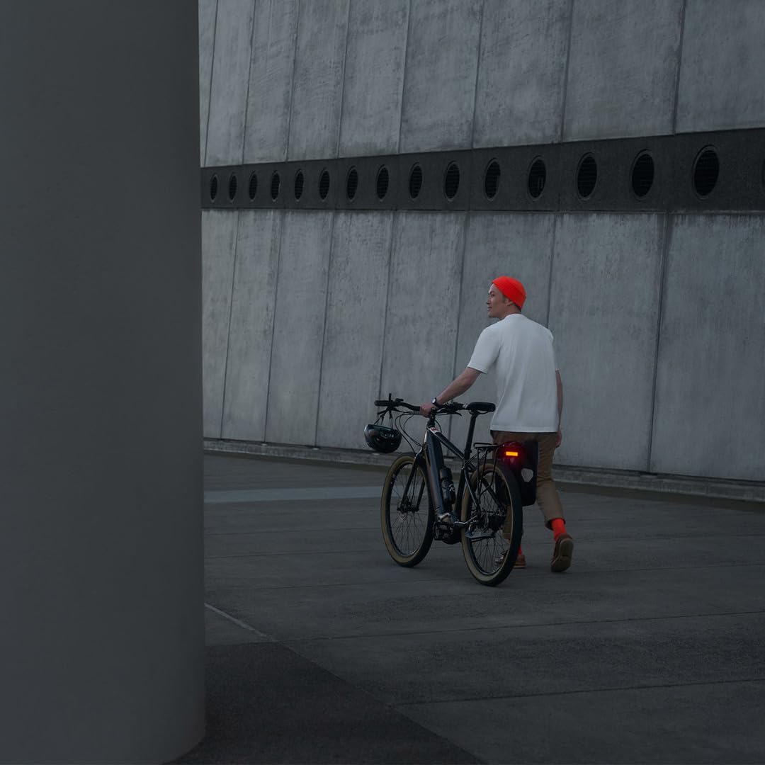 Knog Blinder Link Rear Bike Tail Light - 100 Lumen Rack Mount Rear Bike Light, 50 Hour Runtime, Low Battery Indicator, Fits 50-80Mm Racks - Powerful Bike Rear Light