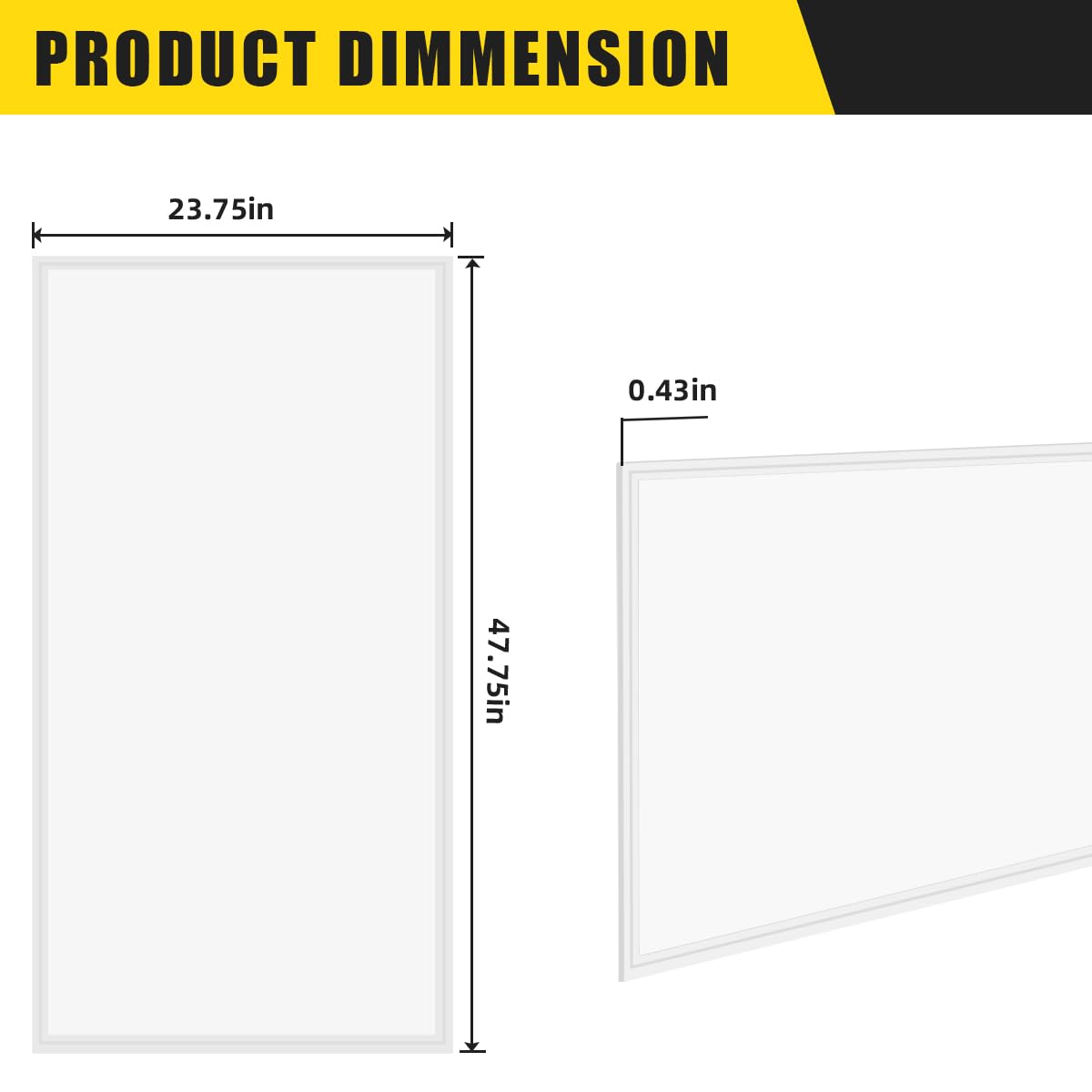 2X4 Led Flat Panel Light Drop Ceiling Office Fixture,4Pack 7800Lm Commercial Shop Warehouse Fixture,0-10V Dimmable,5000K Dayligh