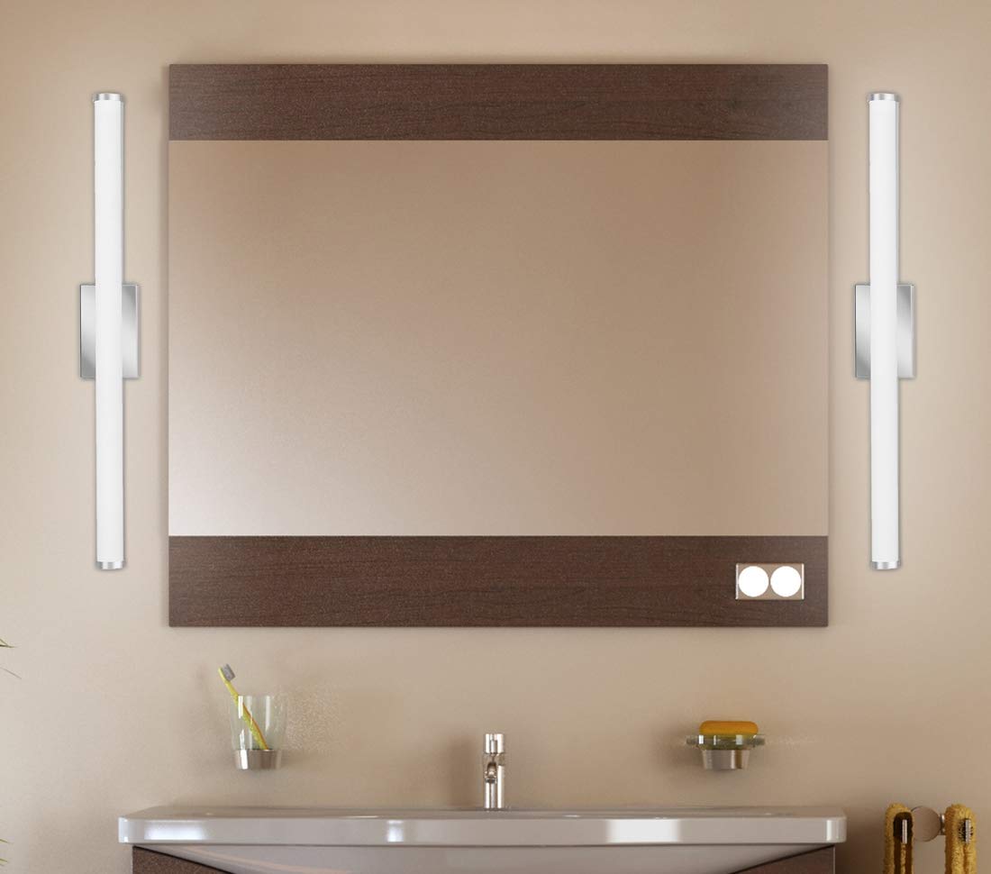 Lithonia Lighting Vanity Fixture, Cylinder, 36IN, Color Temperature Switchable, Model FMVCCLS, Alloy Steel, 90CRI