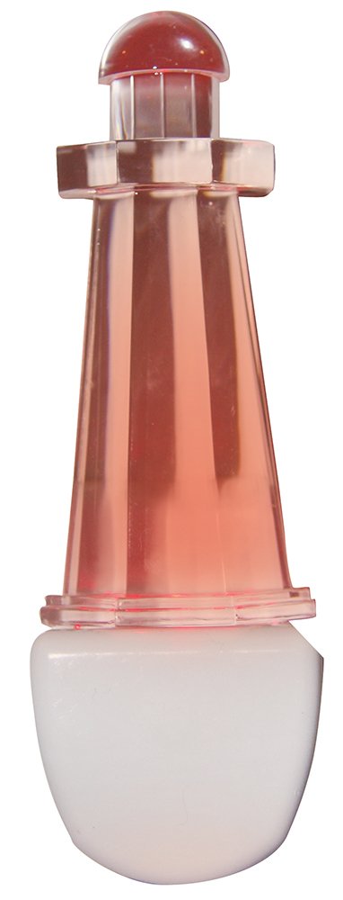 Meridian Electric 10273 LED Lighthouse Always On Night Light, Red