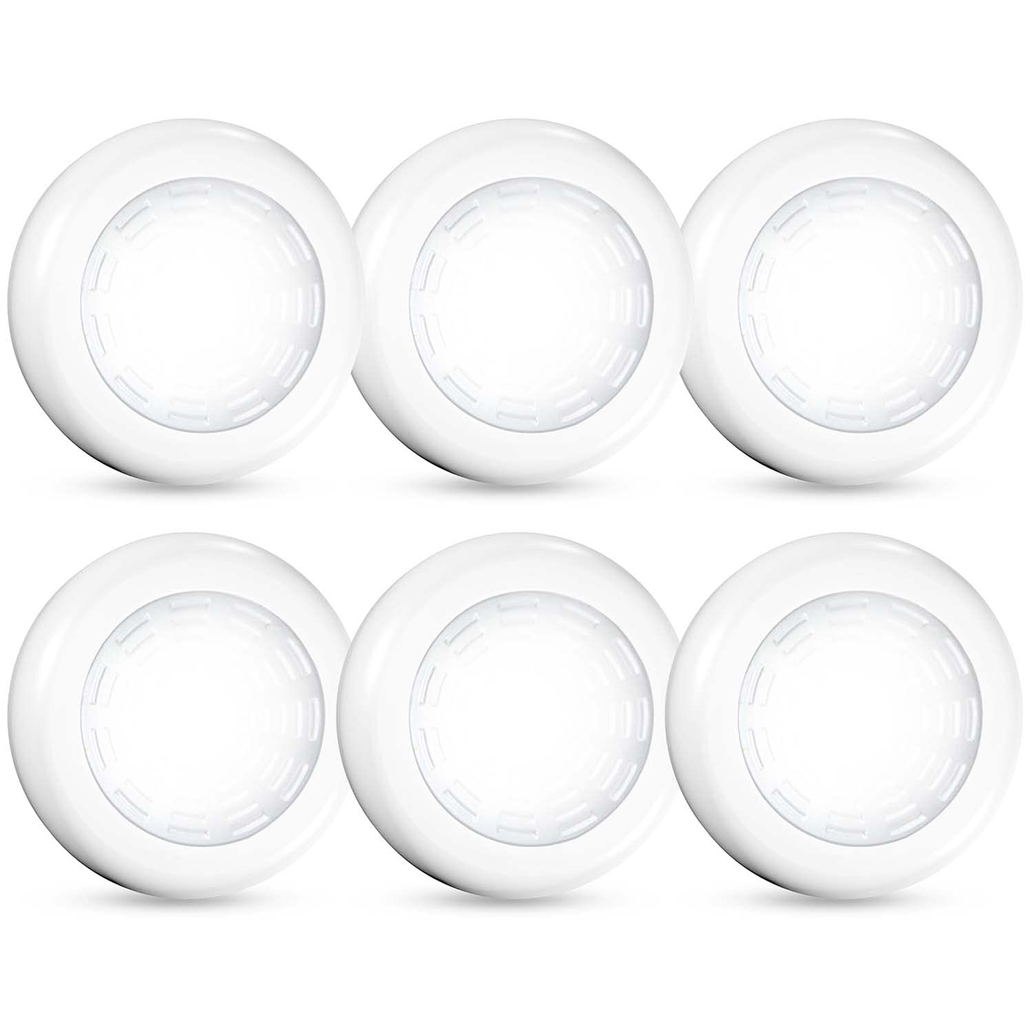 Vicox Tap Light Push Lights, 6 Pack Led Puck Lights For Closet, Kitchen, Indoor/Outdoor Use