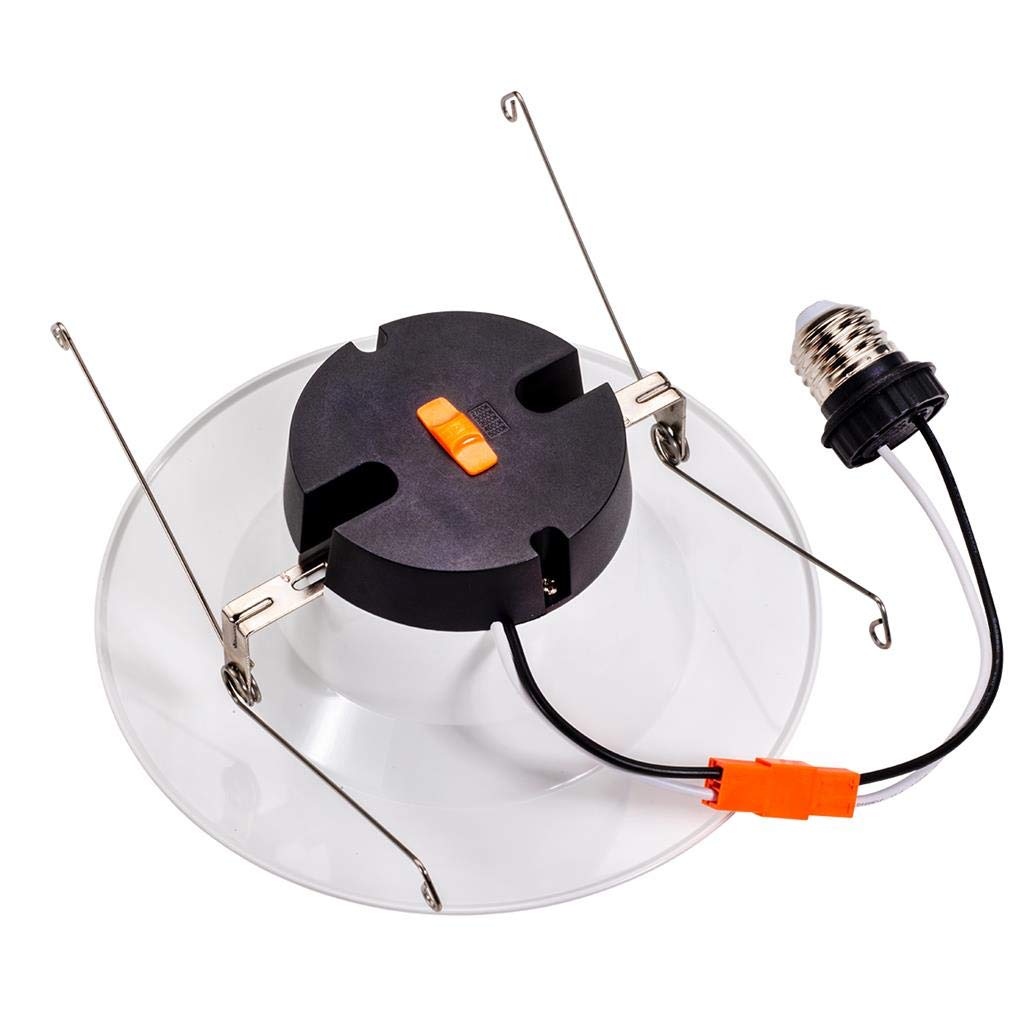 Topaz Round 4 Inch Led Recessed Retrofit Downlight, 7 W, Smooth Trim, 5Cct Selectable 2700K,3000K,3500K,4000K,5000K, White