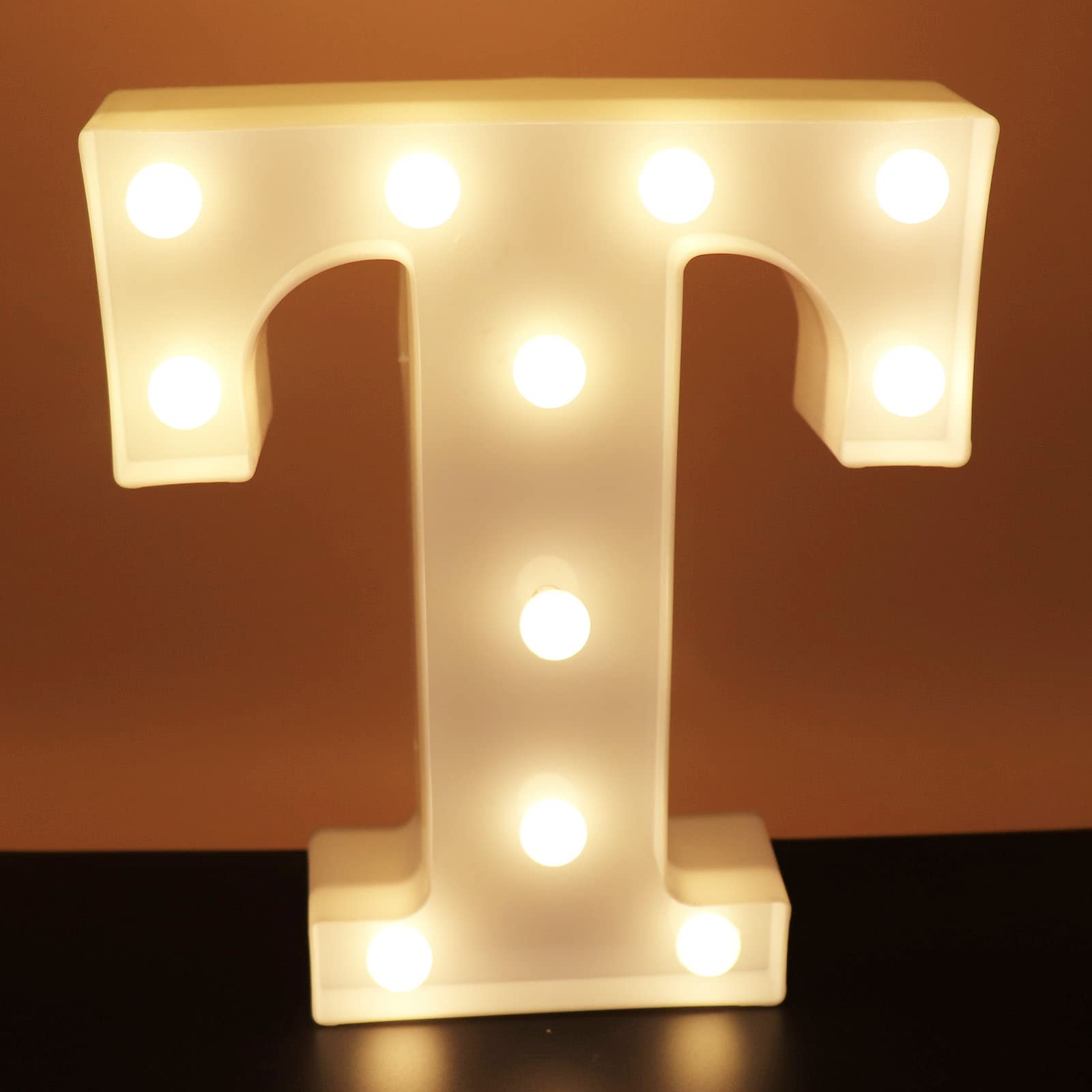 Ausaye Led Letter Lights Alphabet Light Up Letter S Sign Night Light For Home Christmas Birthday Party Anniversary Wedding Decor