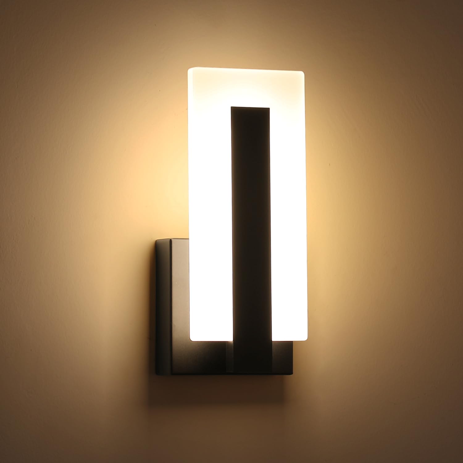 Pasoar Wall Sconce LED Light, 7W Acrylic, Hardwired, Warm White 3000K, Model 3069, 1 Pack, Suitable for Bedroom, Bathroom, Living Room