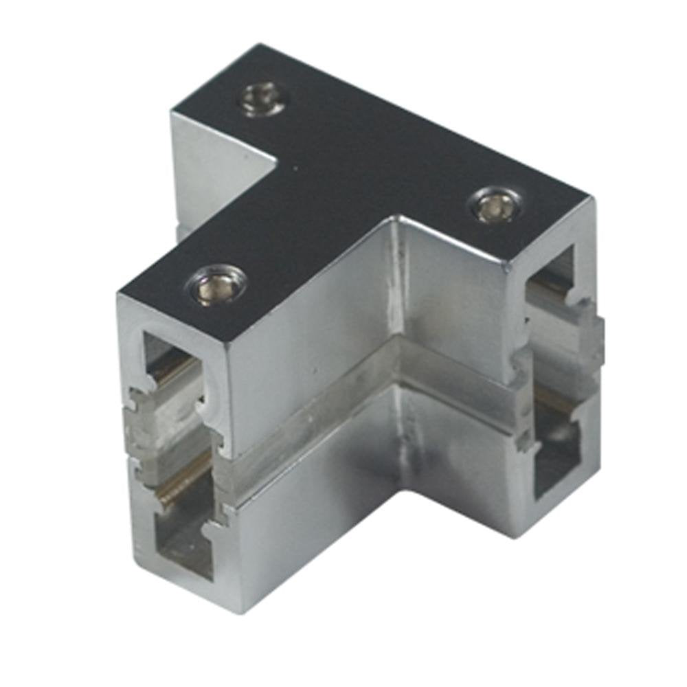 Jesco Lighting T-Connector Accessory, Satin Nickel Finish, Model MA-T-SN, Conductive Nickel Material