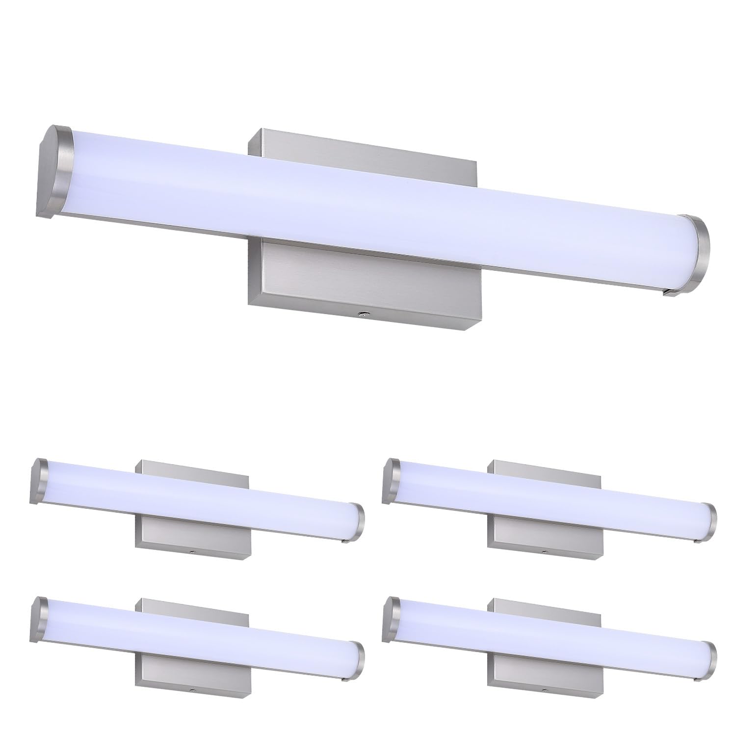 Asd Led 18 Inch Wall Mount Vanity Lighting Fixture | 20W 1500Lm 3000K-5000K 120V | 3Cct, Dimmable, Energy Star, Etl Listed | Bat