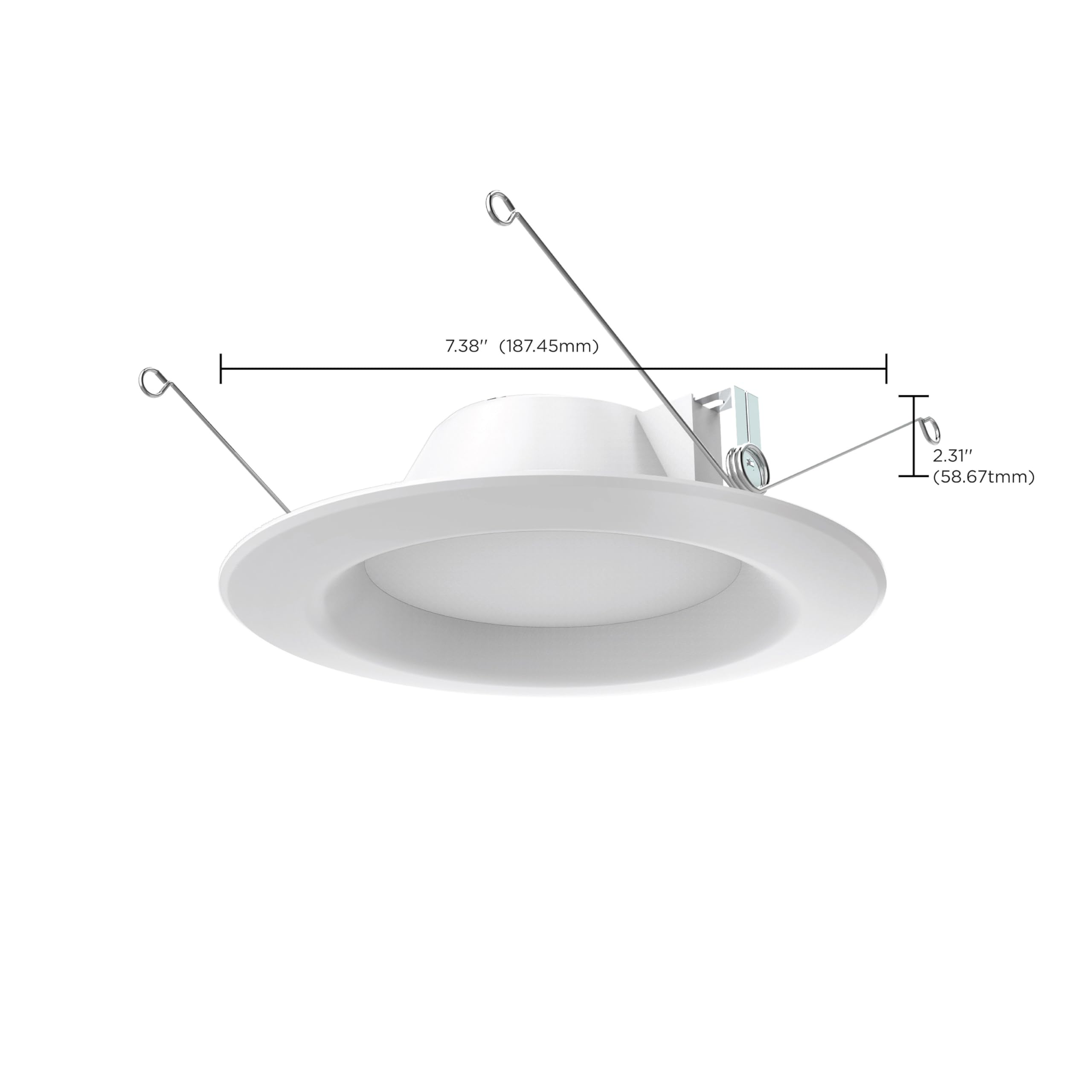 Satco LED Recessed Downlight Retrofit S29313, 9.8W, 5-6 Inches, White, Plastic