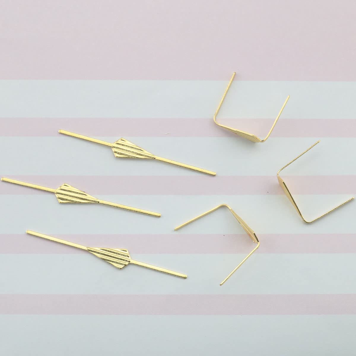 ITROLLE Chandelier Connector Clip 200PCS Stainless Steel 45mm Bow Tie Pin Golden