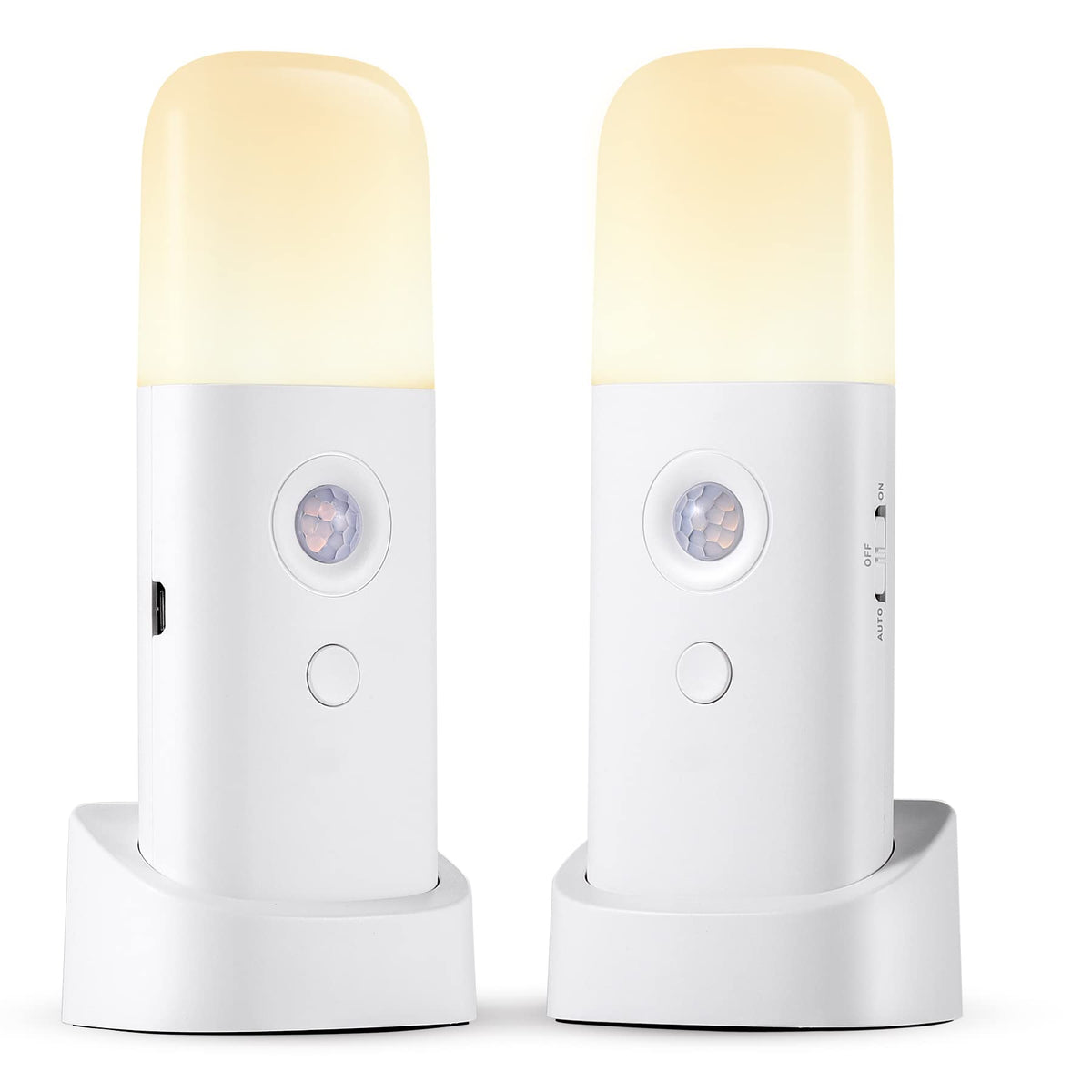 Oper Light CREWEEL Rechargeable Motion Sensor Night Light, Dimmable, Battery Oper ...